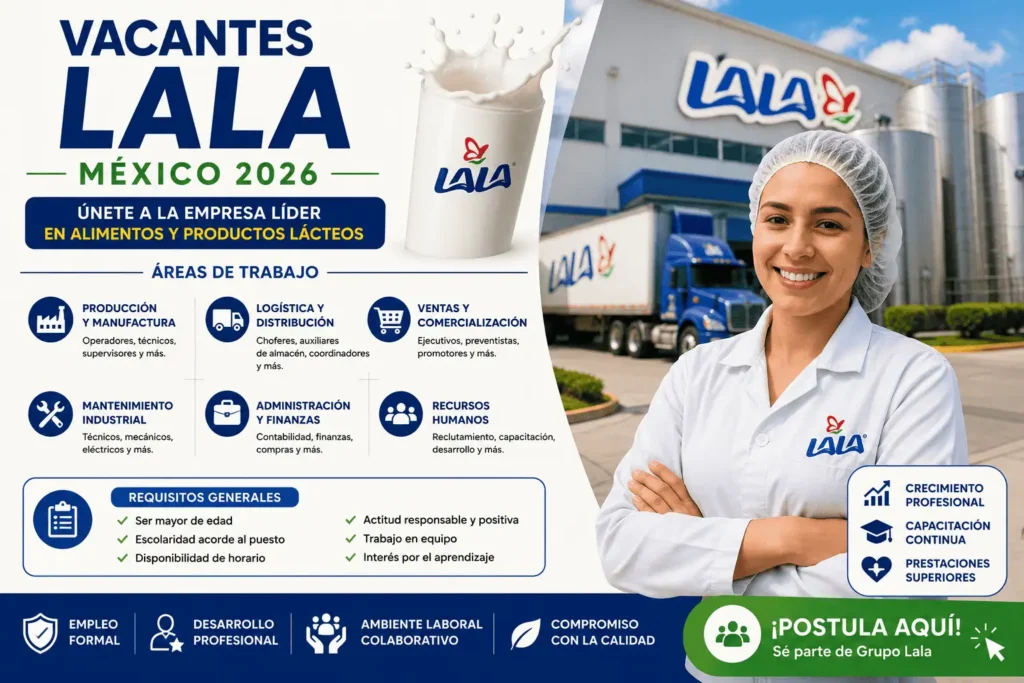 Vacantes Lala México 2026